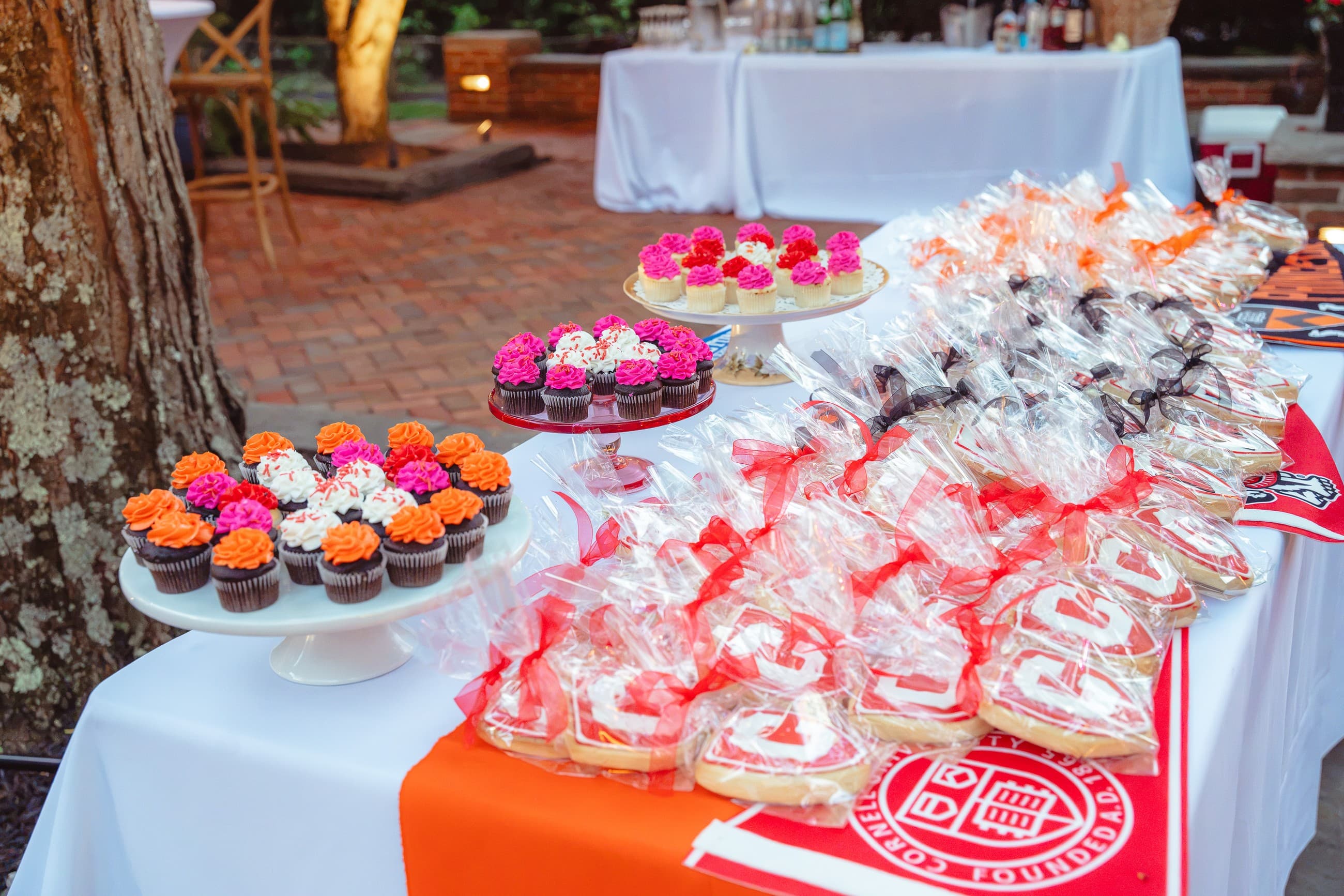 Dessert table detail at a private celebration